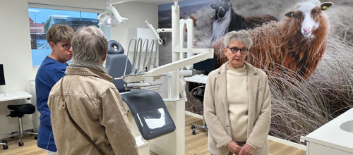 Gæster til Tandplejens indvielse