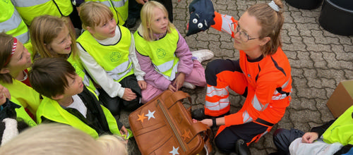 Affald på skoleskemaet