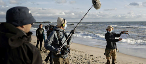 Foto: Astrid Dalum, foto fra optagelserne af Hvide Sande sæson 1