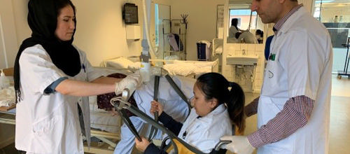 SOSU-elever på VIA University College i Herning. Har mundtligt godkendt brugen af fotos. Foto: Merete Jensen