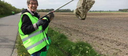 Wild West Linedans er en af de foreninger, som meldte sig som affaldsindsamler og tjente på den måde 3000 kroner til foreningen. Pressefoto: Ren Natur