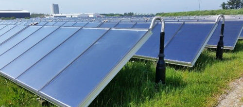 Solvarme på Ringkøbing Fjernvarme. Arkiv Energi2020