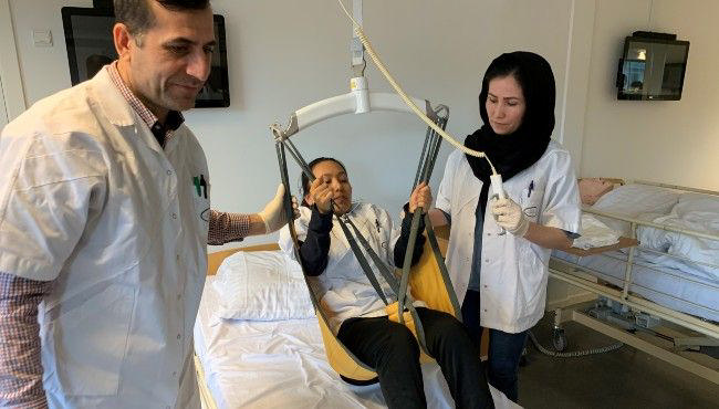 IGU-elever på Social- og Sundhedsskolen i Herning. Har sagt ok for brugen af foto.