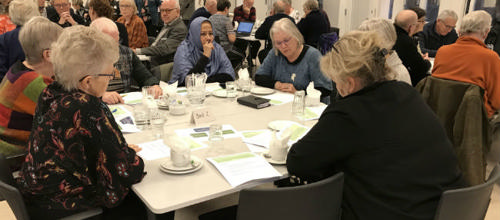 Foto fra møde om ældrepolitikken, 2019