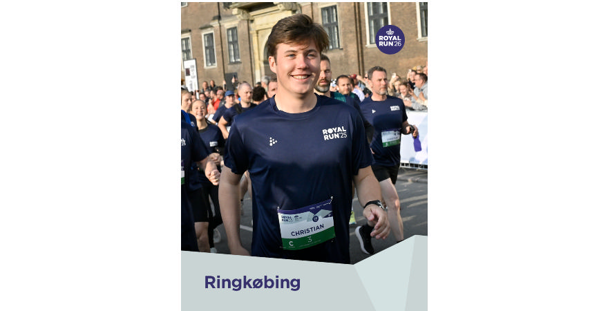 H.K.H. Kronprinsen løber Royal Run i Ringkøbing