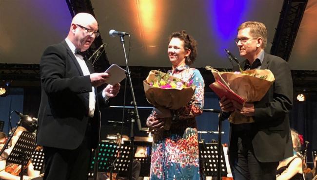 Erik Viborg, Anne-MarieWaage-Petersen og Mogens Pedersen (Teatret OM)