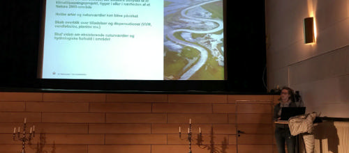 Ekspert fra Miljøstyrelsens Rejsehold for Klimatilpasning, Oversvømmelse og Erosion holder oplæg for NP Skjern Å-Udvalget og Den Grønne Følgegruppe