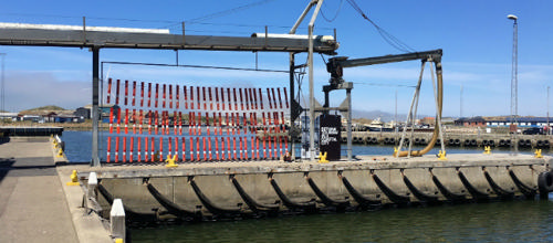 Isværket på havnen i Hvide Sande