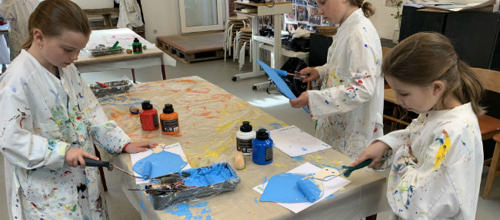 Situationsbillede Mejeriet Tarm, 2b-elever fra Tarm Skole