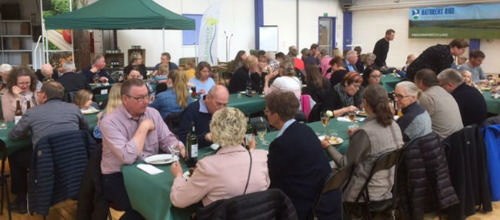 Fællesspisning i Borris. Foto Kis Thy