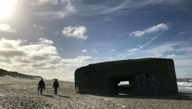 Foto: Merete Jensen, stranden v Søndervig