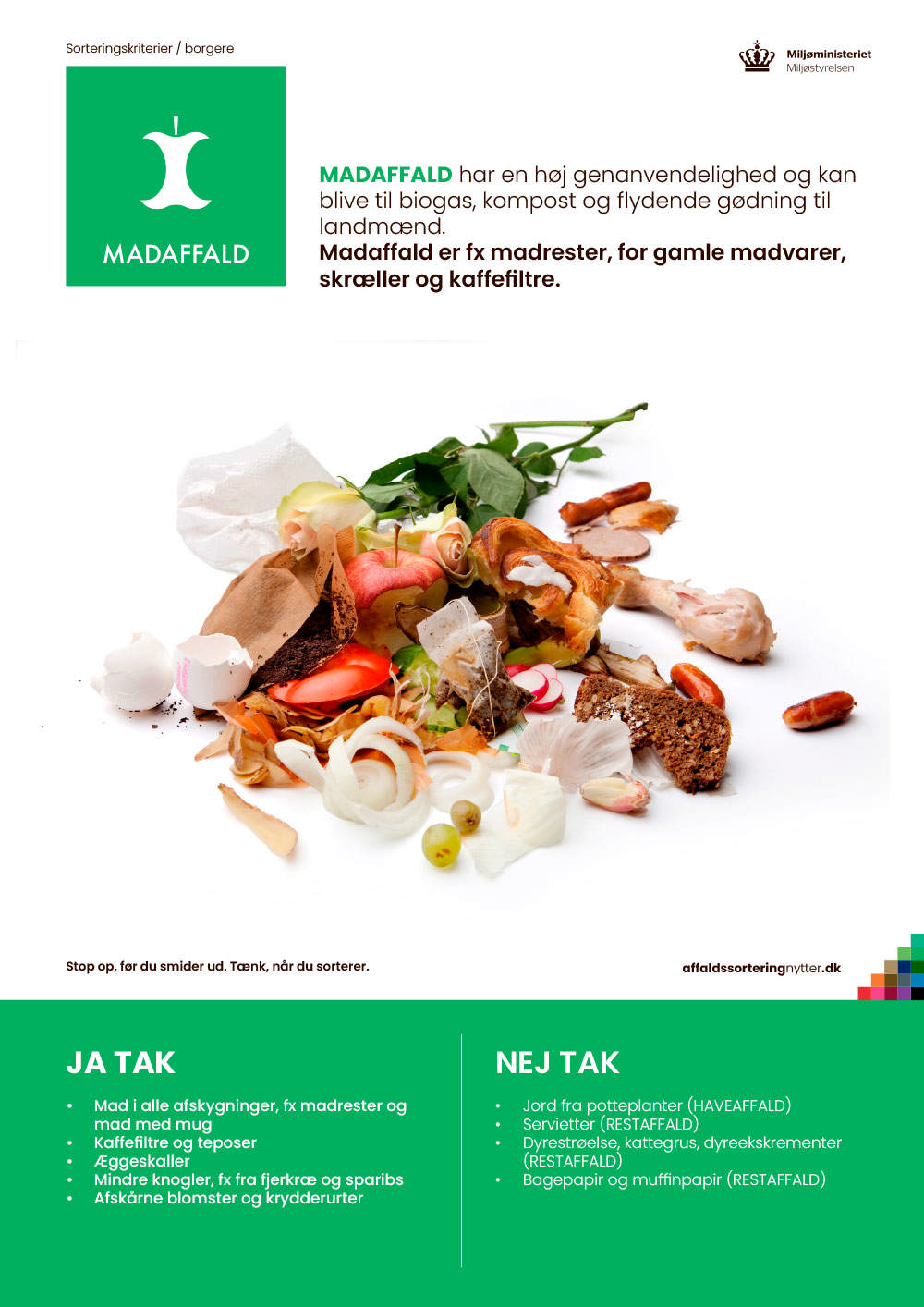 Madaffaldsplakat med eksempler (ikke webtilgængelig)