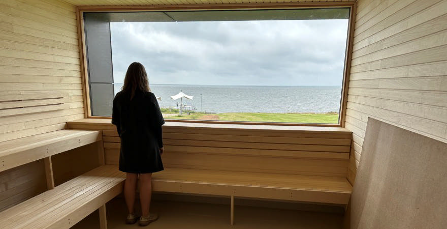 Saunaen i svømmehallen i Ringkøbing