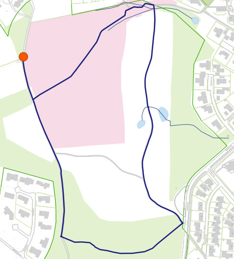 Kort over One Mile rute i Videbæk - Herborg Bakker