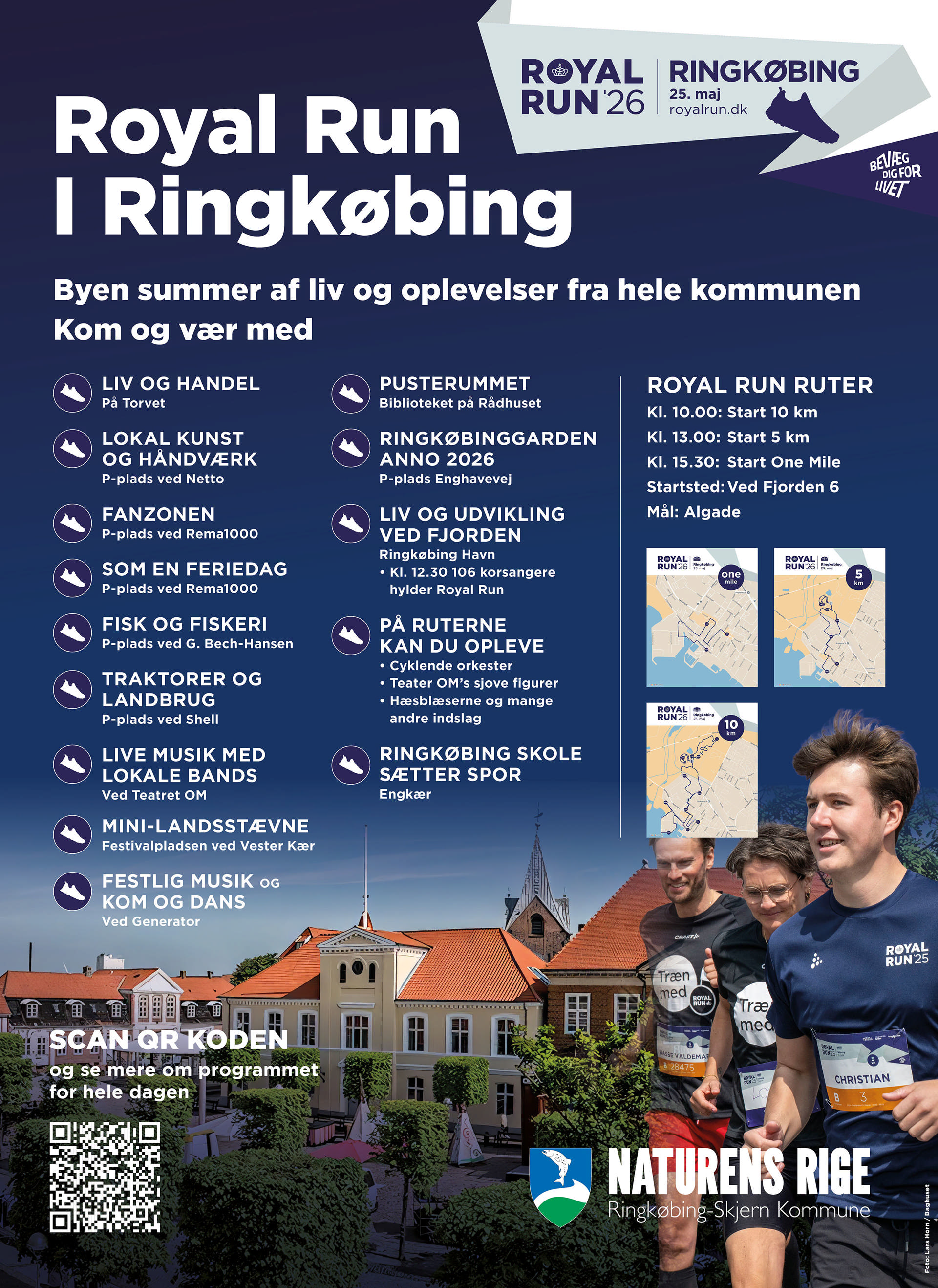 Billedet viser den annonce som indrykkes i trykte medier i forbindelse med Royal Run