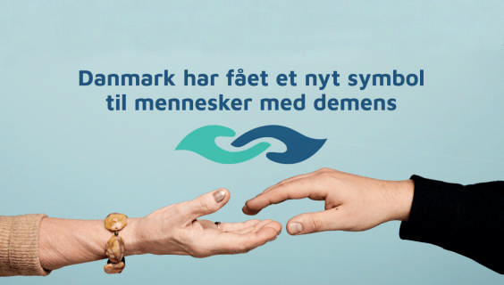 Billede der viser symbolet for mennesker med demens